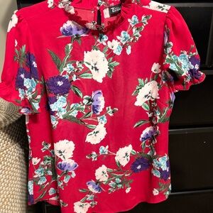 Magenta floral top